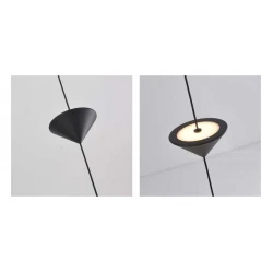 Κρεμαστό Φωτιστικό LED ACA Sundrop OKN6001PBK Αμμώδες Μαύρο 12W 3000K 370lm