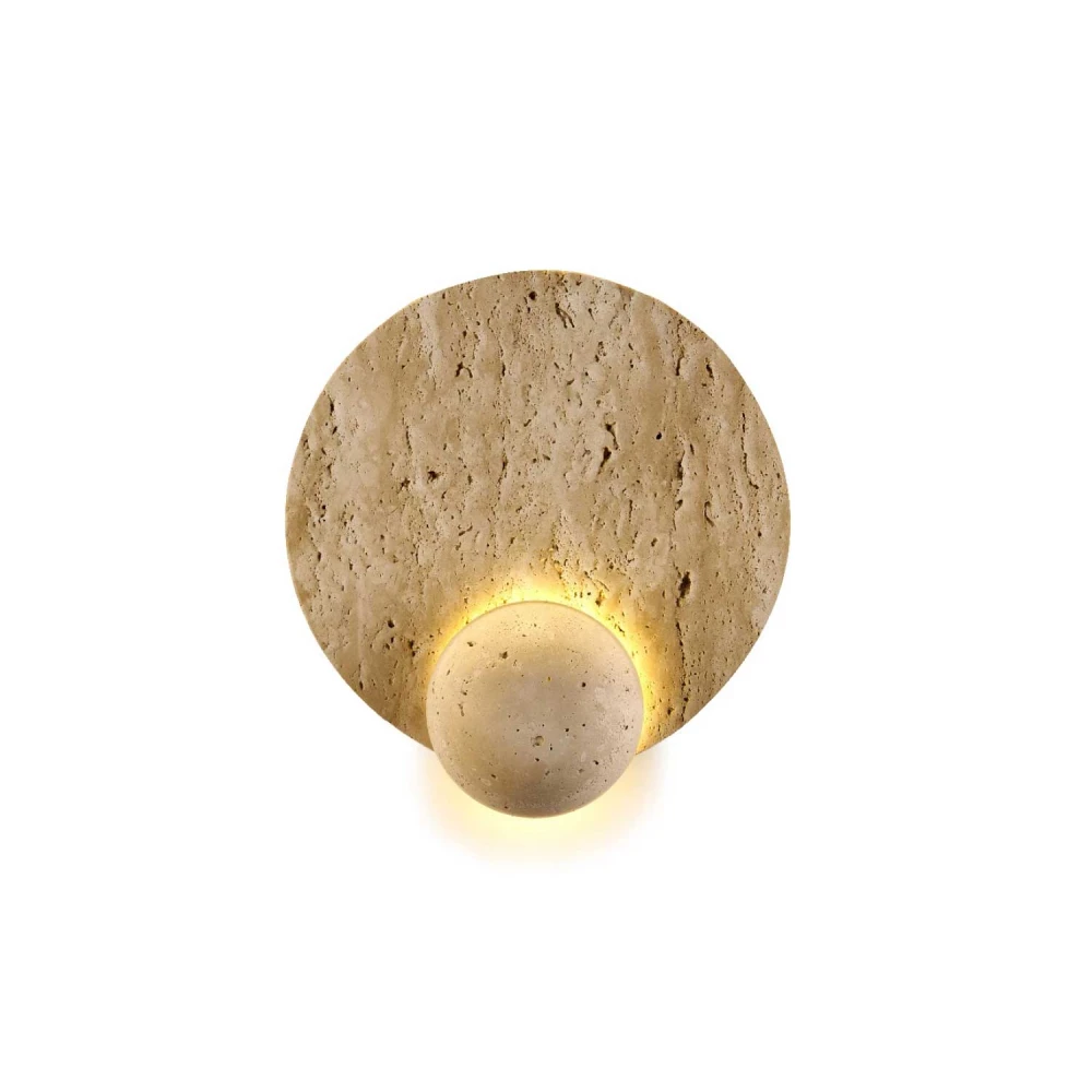 OCN-ΦΩΤΙΣΤΙΚΟ ΕΠΙΤΟΙΧΟ ΚΙΤΡΙΝΗ ΤΡΑΒΕΡΤΙΝΗ LED 4W 3000K 40LM IP20 Φ230mm TERVANO - ACA