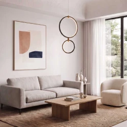 ΚΡΕΜΑΣΤΟ ΦΩΤΙΣΤΙΚΟ LED ACA KY011ECBK TWIN ΑΜΜΩΔΕΣ ΜΑΥΡΟ ΑΛΟΥΜΙΝΙΟ + ΣΙΛΙΚΟΝΗ 30W 2800K-3200K-4000K 1200LM IP20 250+400MM