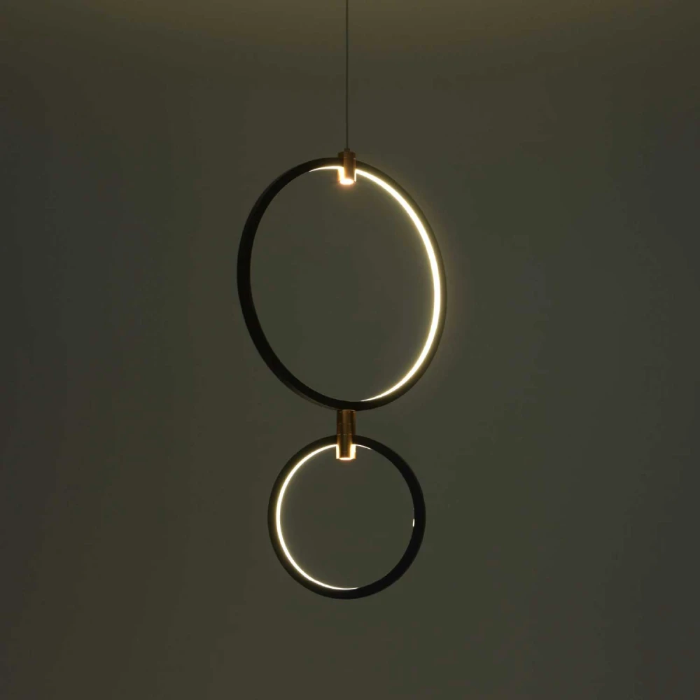 ΚΡΕΜΑΣΤΟ ΦΩΤΙΣΤΙΚΟ LED ACA KY011ECBK TWIN ΑΜΜΩΔΕΣ ΜΑΥΡΟ ΑΛΟΥΜΙΝΙΟ + ΣΙΛΙΚΟΝΗ 30W 2800K-3200K-4000K 1200LM IP20 250+400MM