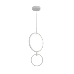 ΚΡΕΜΑΣΤΟ ΦΩΤΙΣΤΙΚΟ LED ACA KY011ECWH TWIN ΑΜΜΩΔΕΣ ΛΕΥΚΟ ΑΛΟΥΜΙΝΙΟ + ΣΙΛΙΚΟΝΗ 30W 2800K-3200K-4000K 1200LM IP20 250+400MM