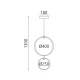 ΚΡΕΜΑΣΤΟ ΦΩΤΙΣΤΙΚΟ LED ACA KY011ECWH TWIN ΑΜΜΩΔΕΣ ΛΕΥΚΟ ΑΛΟΥΜΙΝΙΟ + ΣΙΛΙΚΟΝΗ 30W 2800K-3200K-4000K 1200LM IP20 250+400MM
