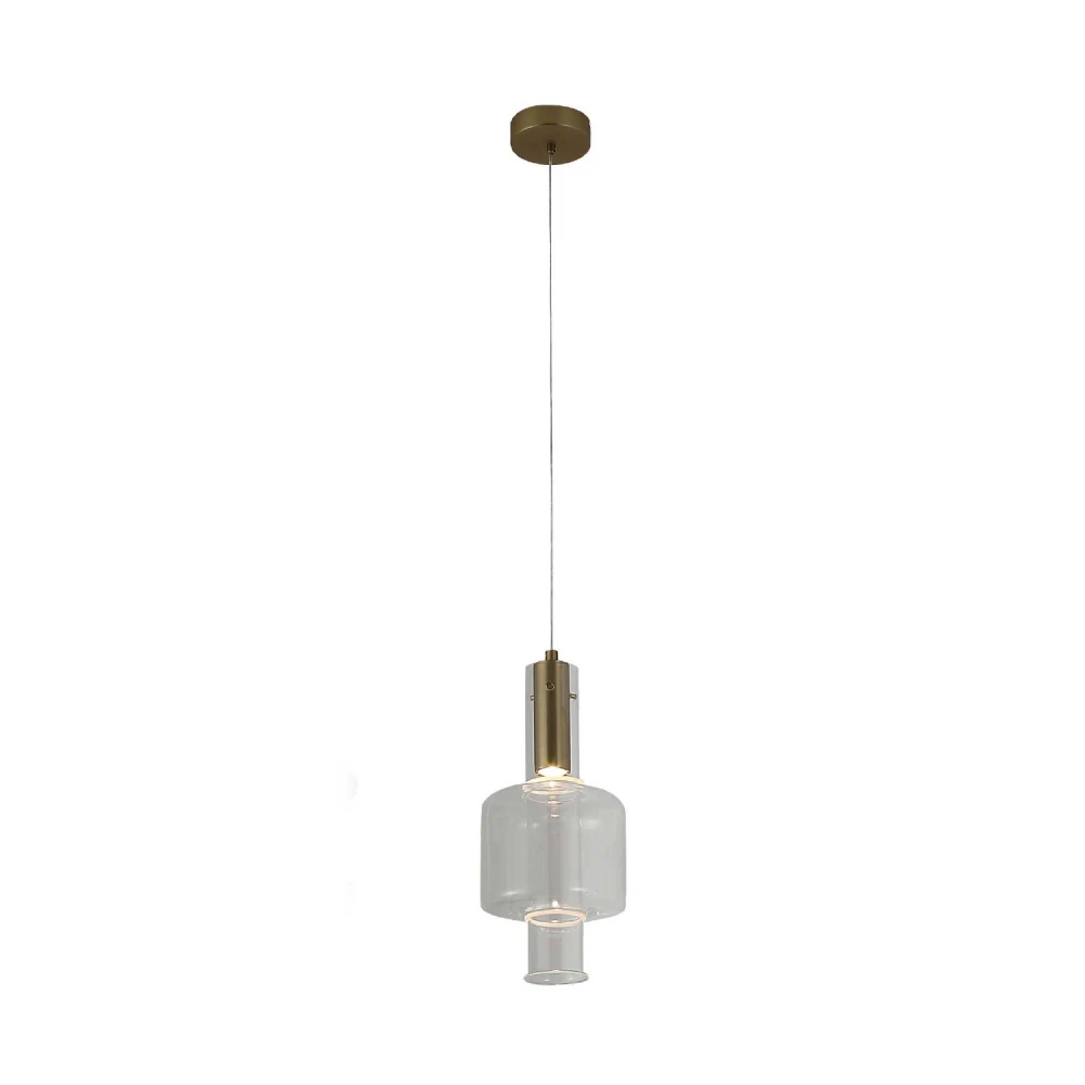 ΚΡΕΜΑΣΤΟ ΦΩΤΙΣΤΙΚΟ ACA HM250261C ΧΡΥΣΟ ΔΙΑΦΑΝΕΣ COB 5W 3000K IP20 D16XH120CM VYRA