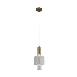 ΚΡΕΜΑΣΤΟ ΦΩΤΙΣΤΙΚΟ ACA HM250261C ΧΡΥΣΟ ΔΙΑΦΑΝΕΣ COB 5W 3000K IP20 D16XH120CM VYRA