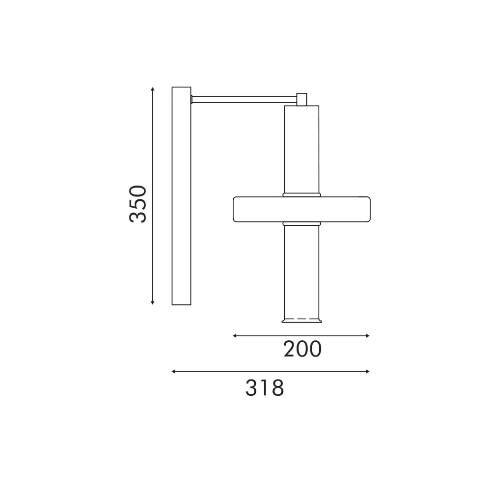 ΦΩΤΙΣΤΙΚΟ ΤΟΙΧΟΥ ACA HM25026B ΧΡΥΣΟ ΔΙΑΦΑΝΕΣ COB 5W 3000K IP20 L22XW28XH38CM VYRA