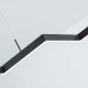ΚΡΕΜΑΣΤΟ ΦΩΤΙΣΤΙΚΟ LED ACA KY011AD25BK ZIGZAG ΑΜΜΩΔΕΣ ΜΑΥΡΟ ΑΛΟΥΜΙΝΙΟ + ΣΙΛΙΚΟΝΗ 30W 2800K-3200K-4000K 1200LM IP20 1200MM