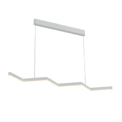ΚΡΕΜΑΣΤΟ ΦΩΤΙΣΤΙΚΟ LED ACA KY011AD25WH ZIGZAG ΑΜΜΩΔΕΣ ΛΕΥΚΟ ΑΛΟΥΜΙΝΙΟ + ΣΙΛΙΚΟΝΗ 30W 2800K-3200K-4000K 1200LM IP20 1200MM