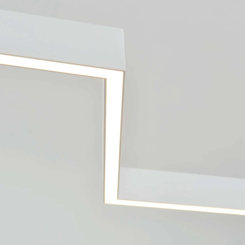 ΚΡΕΜΑΣΤΟ ΦΩΤΙΣΤΙΚΟ LED ACA KY011AD25WH ZIGZAG ΑΜΜΩΔΕΣ ΛΕΥΚΟ ΑΛΟΥΜΙΝΙΟ + ΣΙΛΙΚΟΝΗ 30W 2800K-3200K-4000K 1200LM IP20 1200MM