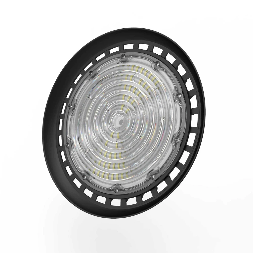 ΦΩΤΙΣΤΙΚΟ ΚΑΜΠΑΝΑ LED SMD ACA ASTREK15050AD ΜΑΥΡΟ 100/120/150 W 5000K 150LM/W DIM 1-10V 90° IP65 IK08 Ø299X139MM