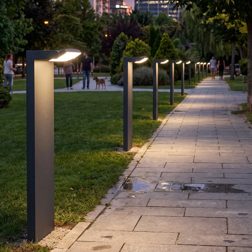 ΦΩΤΙΣΤΙΚΟ ΚΟΛΩΝΑΚΙ ΕΞΩΤΕΡΙΚΟΥ ΧΩΡΟΥ ACA SJ15323 ΜΑΥΡΟ 12W 3000K 960LM IP65 LAMEA
