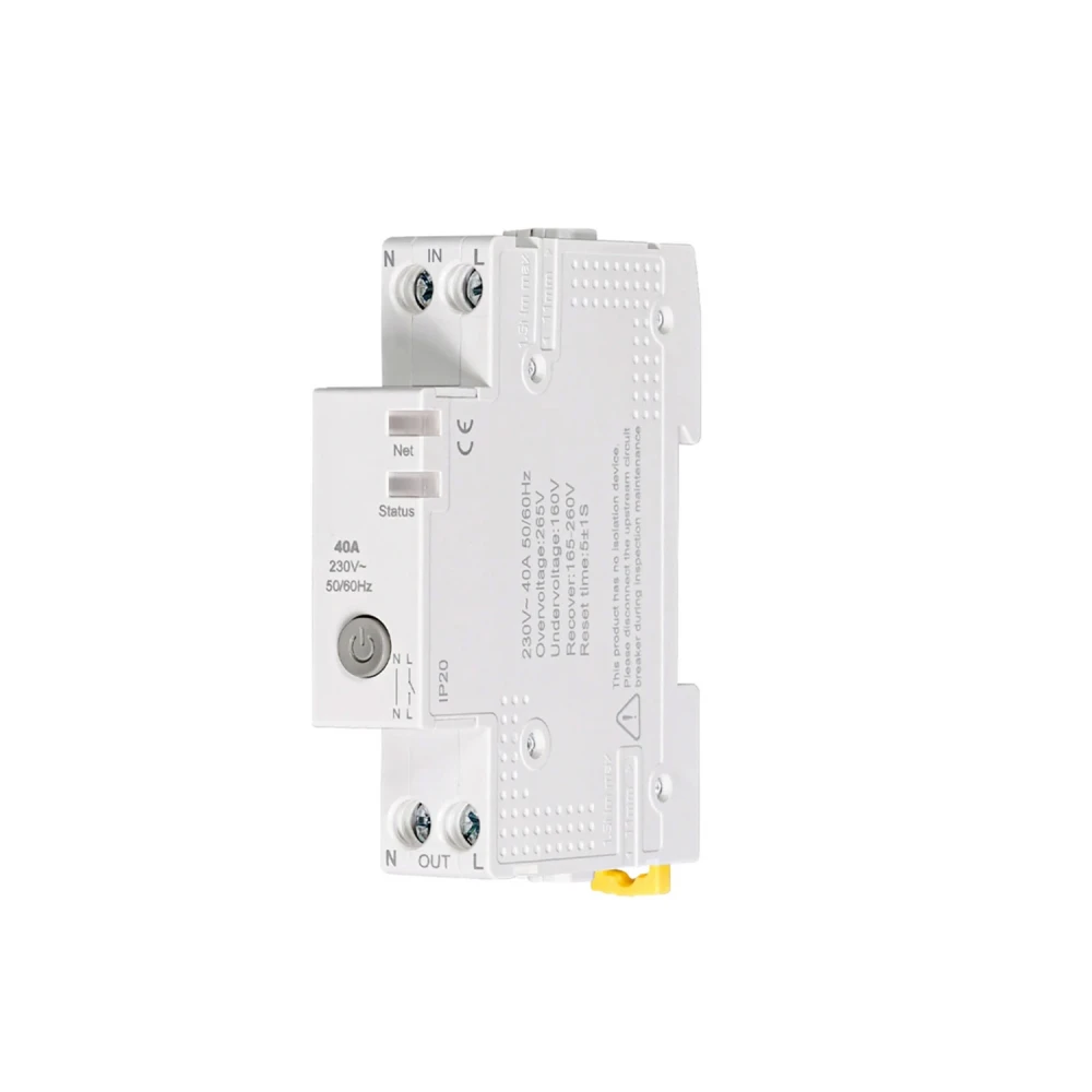 WIFI ΔΙΑΚΟΠΤΗΣ ΚΥΚΛΩΜΑΤΟΣ 1p 6-40A+ΜΕΤΡΗΤΗΣ ΕΝΕΡΓΕΙΑΣ N+L ACA