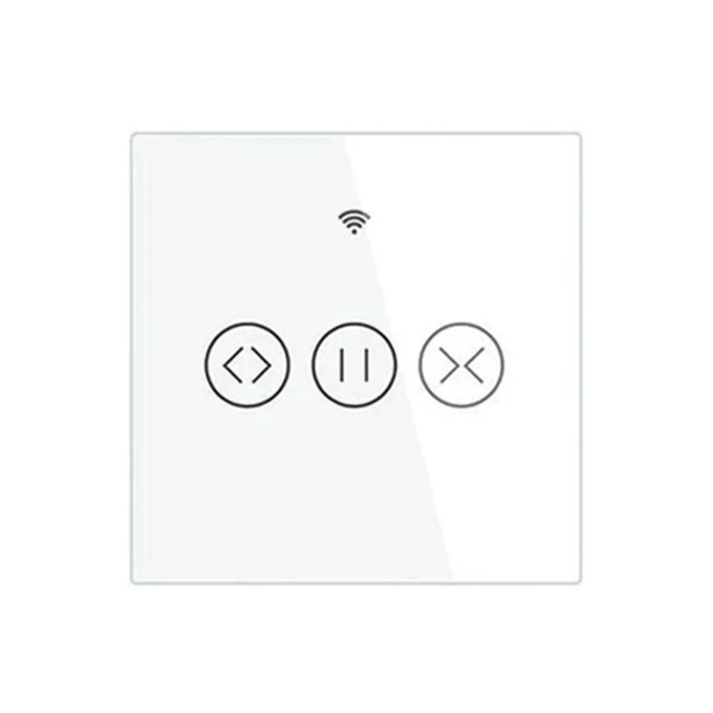 WIFI  ΔΙΑΚΟΠΤΗΣ ΚΟΥΡΤΙΝΑΣ 1g  ΛΕΥΚΟ N+L 86*86mm ACA