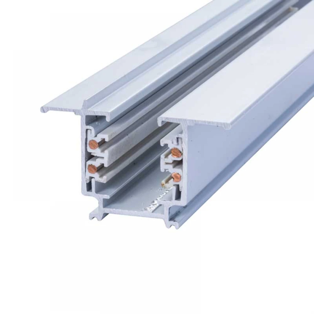 Ράγα τριφασική 4 Καλωδίων ΧΩΝΕΥΤΗ 1m ΛΕΥΚΗ - ACA