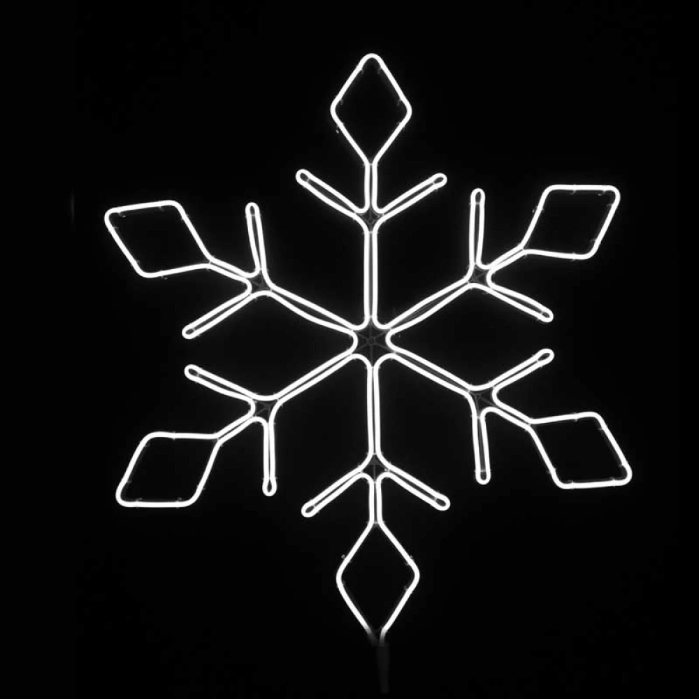 "SNOWFLAKE" 600LED ΣΧΕΔΙΟ 6m ΦΩΤΟΣΩΛΗΝΑ ΝΕΟΝ ΘΕΡΜΟ ΛΕΥΚΟ IP44 66x57.5cm 1.5m ΚΑΛΩΔΙΟ - ACA Christmas