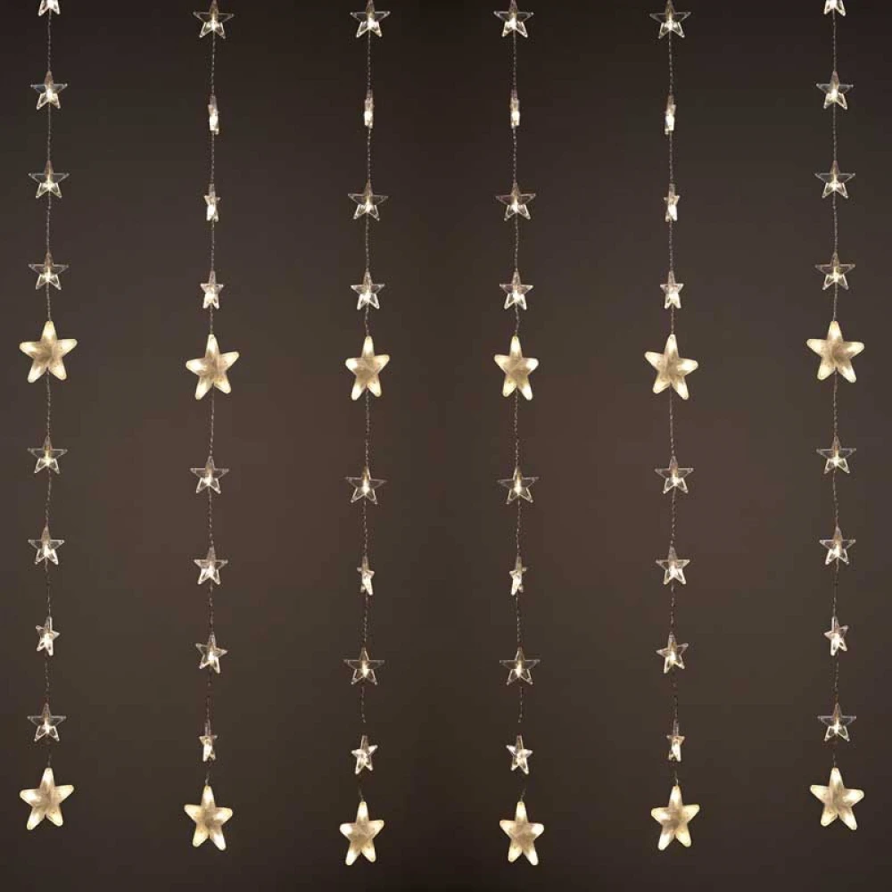 144LED ΚΟΥΡΤΙΝΑ ΛΑΜΠΑΚΙΑ 8 ΣΕΙΡΕΣ x 18 ΛΑΜΠΑΚΙΑ ΘΕΡΜΑ ΣΤΑΘΕΡΑ ΜΕ ΑΝΤΑΠΤΟΡΑ 24VDC - ΕΠΕΚΤΑΣΗ MAX 4ΣΕΤ IP44 200x150cm ΔΙΑΦΑΝΟ 3m ΚΑΛΩΔΙΟ- ACA