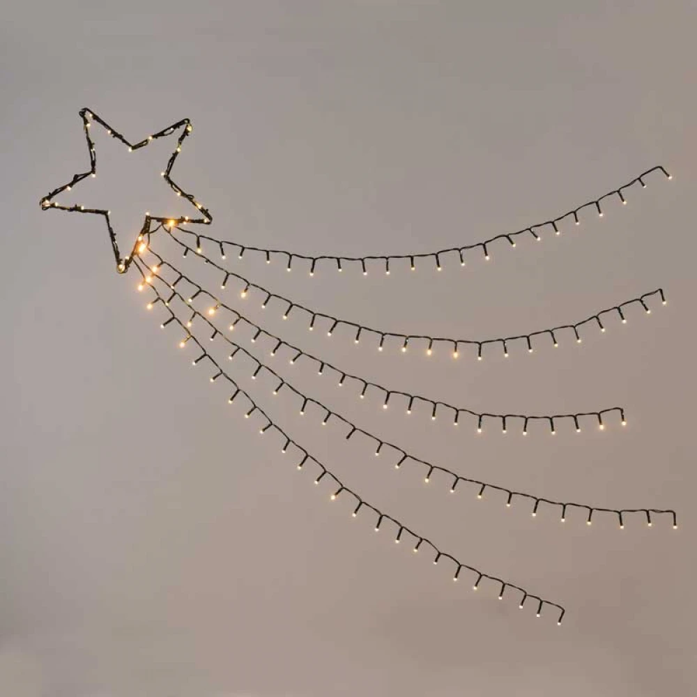 SHOOTING STAR, 5 ROWS Αστέρι Με Ουρά Με 8 Προγράμματα 150 LED IP44 - ACA Christmas