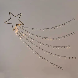 SHOOTING STAR, 5 ROWS Αστέρι Με Ουρά Με 8 Προγράμματα 150 LED IP44 - ACA Christmas