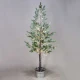 SNOW FLOWER TREE WITH RED CHERRY&POT 384 ΘΕΡΜΑ LED ΛΑΜΠΑΚΑΚΙΑ ΑΝΤΑΠ (4,5V) IP44 ΥΨΟΣ 200CM Ø27CM 3M ΚΑΛΩΔΙΟ - ACA