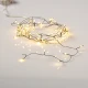 Fairy Lights 50 CLUSTER LED Λαμπάκια Μπαταρίας Σε Σειρά , Μαύρο Καλώδιο Χαλκού, Θερμό Λευκό 3xAA 2.5m 3W IP20 - ACA Christmas