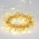 Fairy Lights 300 CLUSTER LED Λαμπάκια σε Σειρά Ρεύματος , Χρυσό Καλώδιο Χαλκού Και 8 Προγράμματα, Θερμό Λευκό 3m+3m 6W IP44 - ACA Christmas