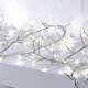 Fairy Lights 300 CLUSTER LED Λαμπάκια σε Σειρά Ρεύματος , Ασημί Καλώδιο Χαλκού Και 8 Προγράμματα, Ψυχρό Λευκό 3m+3m 6W IP44 - ACA Christmas