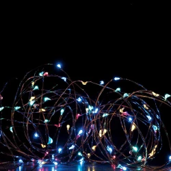 Fairy Lights 400 LED Λαμπάκια Χταπόδι , Ασημί Καλώδιο Χαλκού Και 8 Προγράμματα, RGBY 20x2m 6W IP44 - ACA Christmas