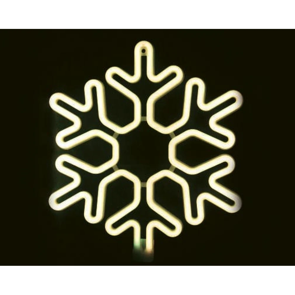 SNOWFLAKE Χιονονιφάδα Θερμό NEON LED 3m 300 LED IP44 - ACA Christmas