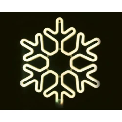 SNOWFLAKE Χιονονιφάδα Θερμό NEON LED 3m 300 LED IP44 - ACA Christmas