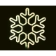 SNOWFLAKE Χιονονιφάδα Θερμό NEON LED 3m 300 LED IP44 - ACA Christmas