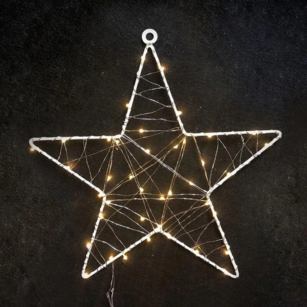 1D Copper Wire Metal Motifs Αστέρι Θερμό 40 mini LED  IP44 - ACA Christmas