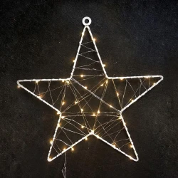 1D Copper Wire Metal Motifs Αστέρι Θερμό 40 mini LED  IP44 - ACA Christmas
