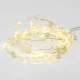 PEARL Σχέδιο 20 LED ΛΑΜΠΑΚΙΑ ΣΕΙΡΑ ΘΕΡΜΟ ΛΕΥΚΟ - ΑΣΗΜΙ ΚΑΛΩΔ ΧΑΛΚΟΥ & ΜΠΑΤΑΡΙΕΣ 2xAA IP20 2m+10cm 1.2W - ACA