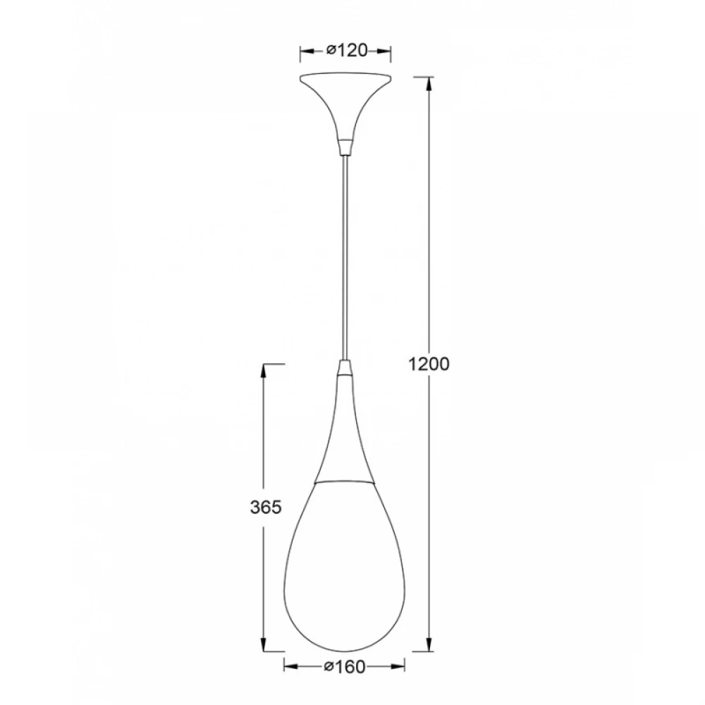 Μεταλλικό Κρεμαστό Φωτιστικό Χάλκινο Με Γυαλί Κεχριμπάρι Σε Σχήμα Σταγόνας 1XE14 ø16cm ATENA - Aca Decor