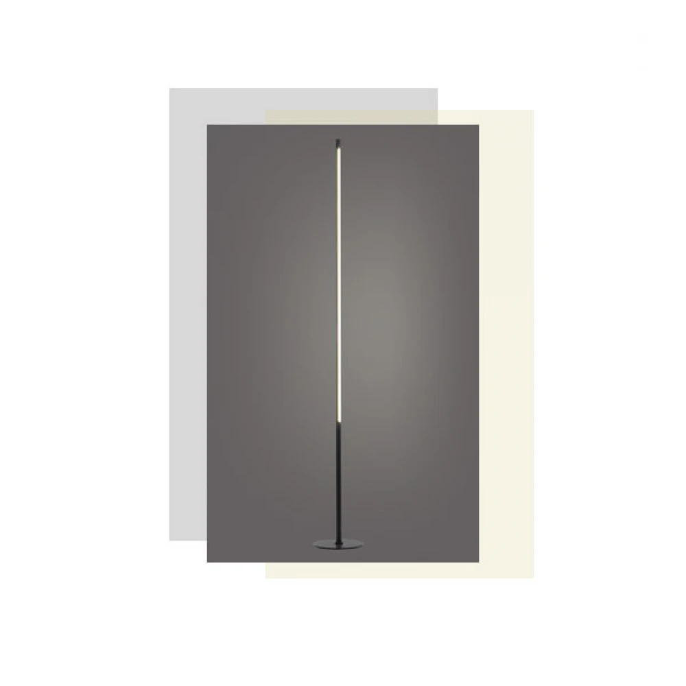 LED Φωτιστικό Δαπέδου Αλουμινίου Με Touch Dimmer Μαύρο 18W 1440lm AVENUE - ACA Decor