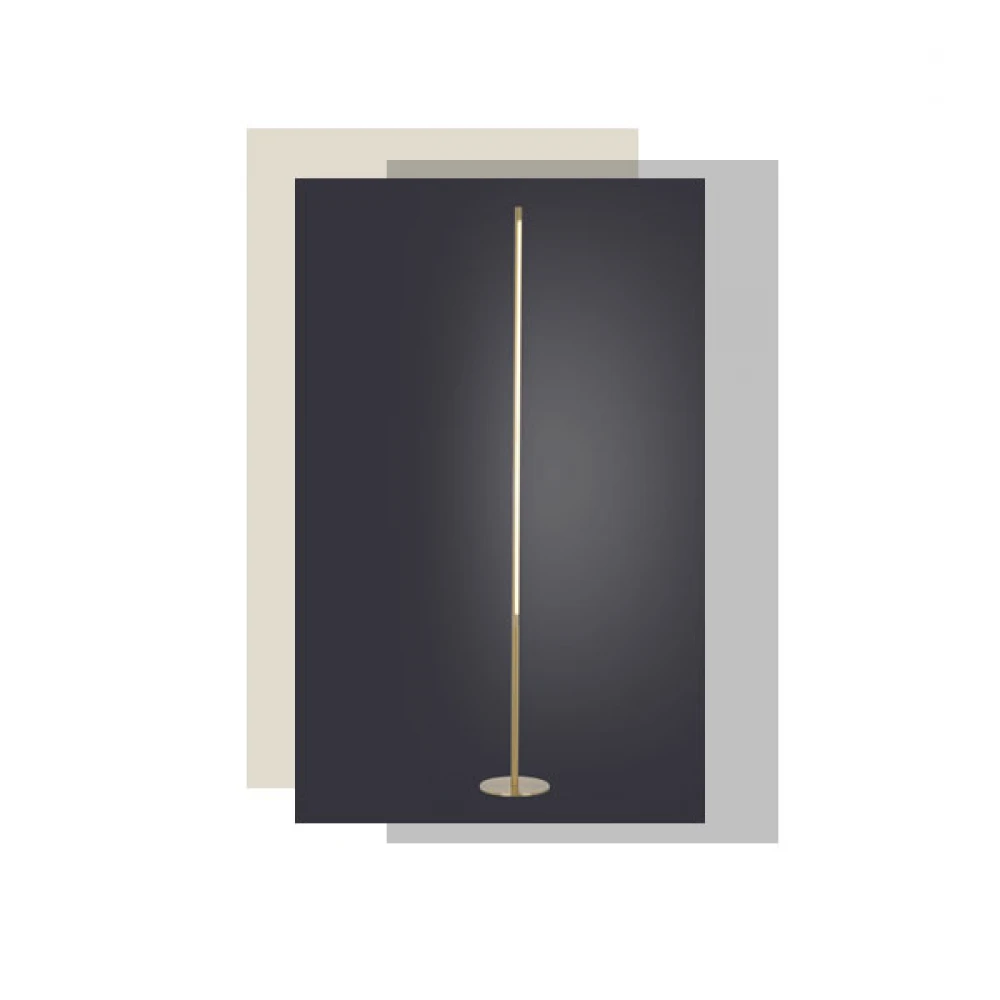 LED Φωτιστικό Δαπέδου Αλουμινίου Με Touch Dimmer Ορείχαλκος 18W 1440lm AVENUE - ACA Decor