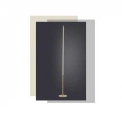 LED Φωτιστικό Δαπέδου Αλουμινίου Με Touch Dimmer Ορείχαλκος 18W 1440lm AVENUE - ACA Decor