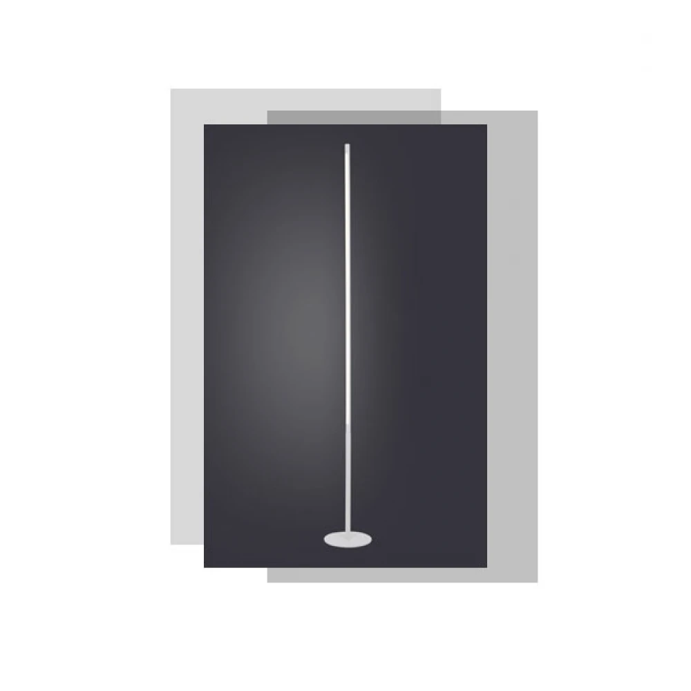 LED Φωτιστικό Δαπέδου Αλουμινίου Με Touch Dimmer Λευκό 18W 1440lm AVENUE - ACA Decor