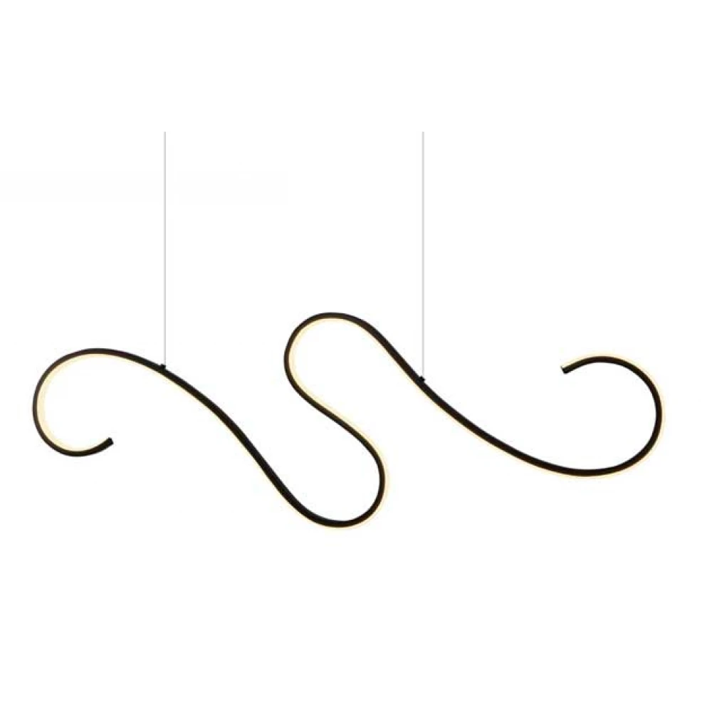 LED Κρεμαστό Φωτιστικό Αλουμίνιο Μαύρο 27W CALISTA - Aca Decor