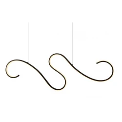 LED Κρεμαστό Φωτιστικό Αλουμίνιο Μαύρο 27W CALISTA - Aca Decor
