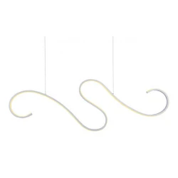LED Κρεμαστό Φωτιστικό Αλουμίνιο Λευκό 27W CALISTA - Aca Decor
