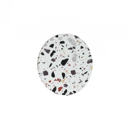 LED Ξύλινο Επίτοιχο Φωτιστικό Με TERRAZZO Ø40cm ECLIPSE - Aca Decor