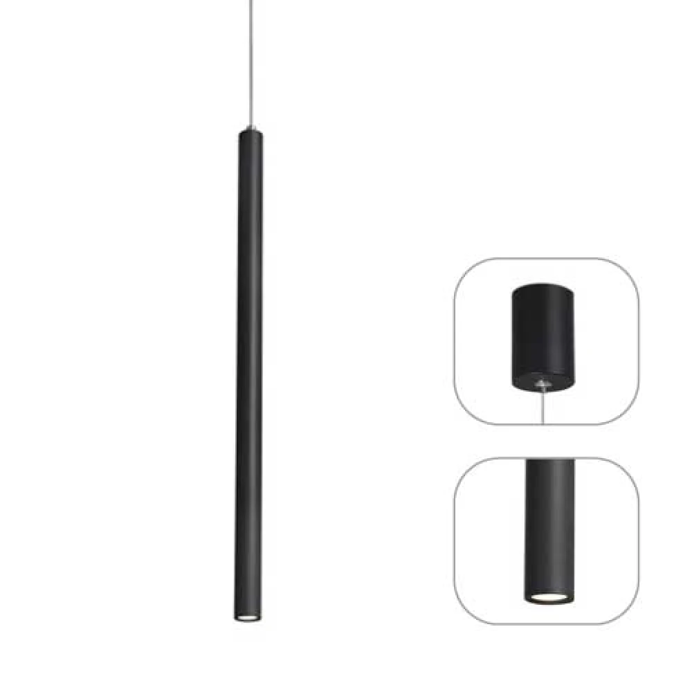 Κρεμαστό Φωτιστικό LED Μεταλλικό Μαύρο 5W FINO - Aca Decor