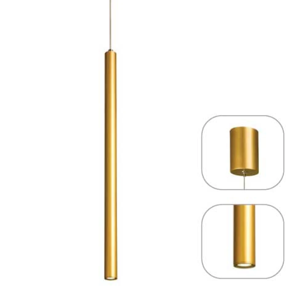 Κρεμαστό Φωτιστικό LED Μεταλλικό Χρυσό 5W FINO - Aca Decor