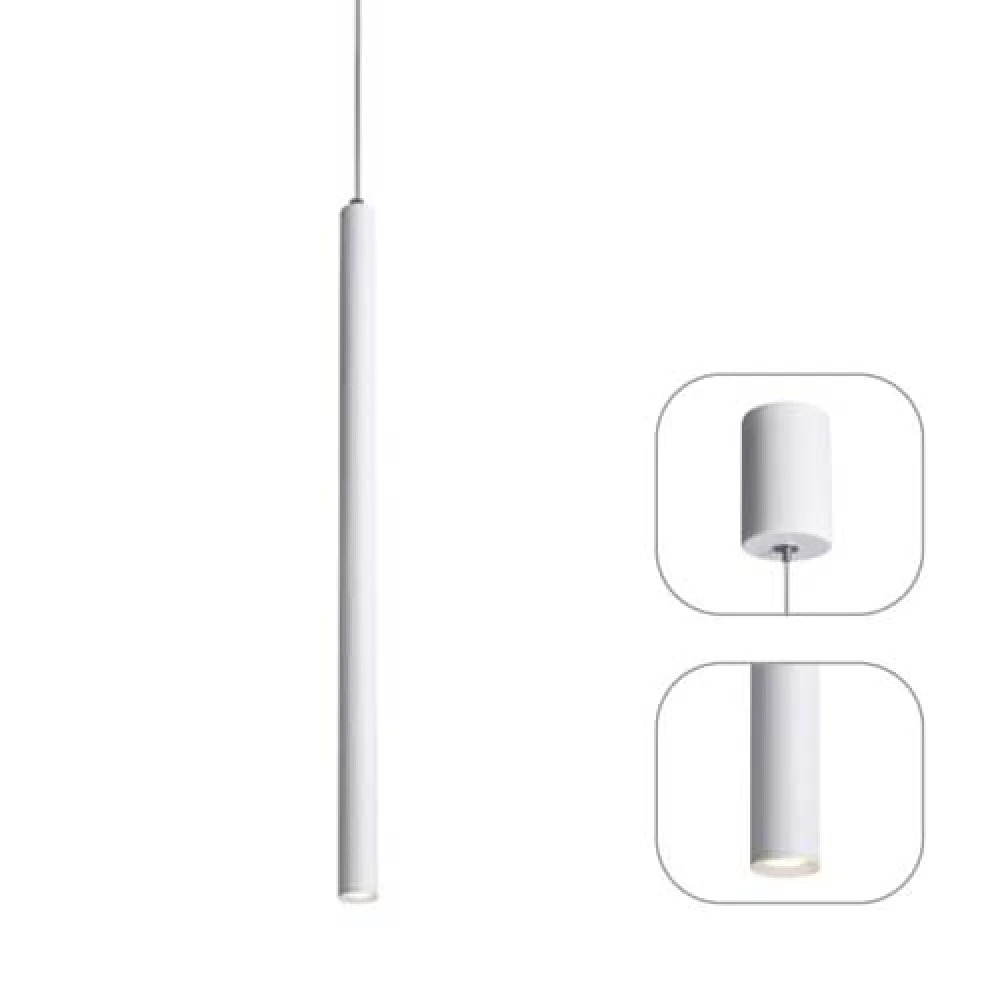 Κρεμαστό Φωτιστικό LED Μεταλλικό Λευκό 5W FINO - Aca Decor