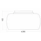 Πλαφονιέρα Με Γυαλί Και Κρύσταλλα Φ30cm 4x G9 ACA DECOR