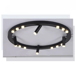 LED Φωτιστικό Οροφής Αλουμινίου Σε Μαύρο Χρώμα Ø65 48W MAGNETO - ACA Decor
