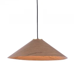 Κρεμαστό Φωτιστικό Από Ξύλο Καρυδιά Ø36cm 1xGX53 NAIROBI - ACA Decor