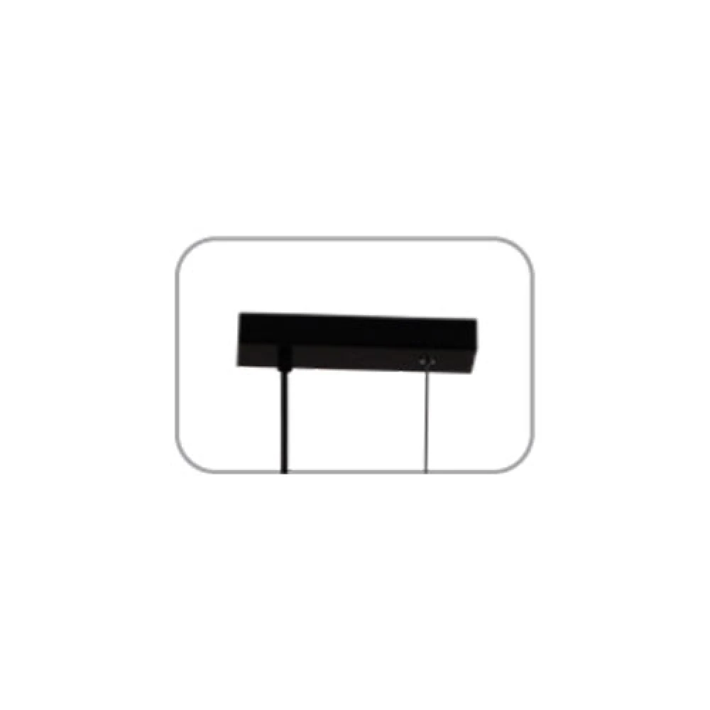 Κρεμαστό Φωτιστικό Μαύρο Μεταλλικό Και Λευκό Γυαλί 3xG9 54x12x120CM QUADRO - Aca Decor