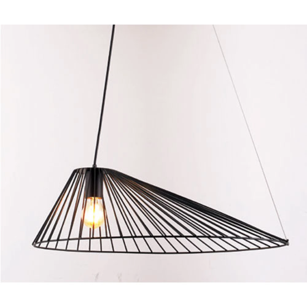 Κρεμαστό Φωτιστικό Μαύρο Μεταλλικό 1xE27 CAPPELLO  - Aca Decor