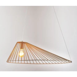 Κρεμαστό Φωτιστικό Χρυσό Μεταλλικό 1xE27 CAPPELLO  - Aca Decor